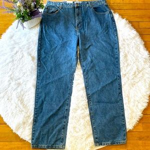 Cotton:On 14 baggie straight jeans dark wash lucky blue mom jean